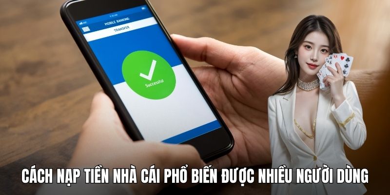 Cách nạp tiền nhà cái phổ biến được nhiều người dùng