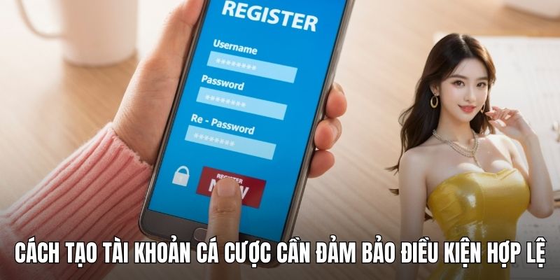 Cách tạo tài khoản cá cược cần đảm bảo điều kiện hợp lệ