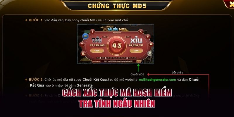 Cách xác thực mã hash kiểm tra tính ngẫu nhiên