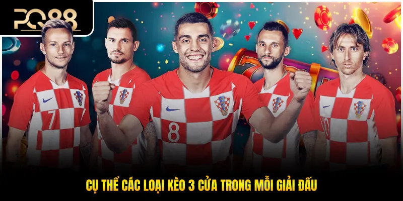 Cụ thể các loại kèo 3 cửa trong mỗi giải đấu