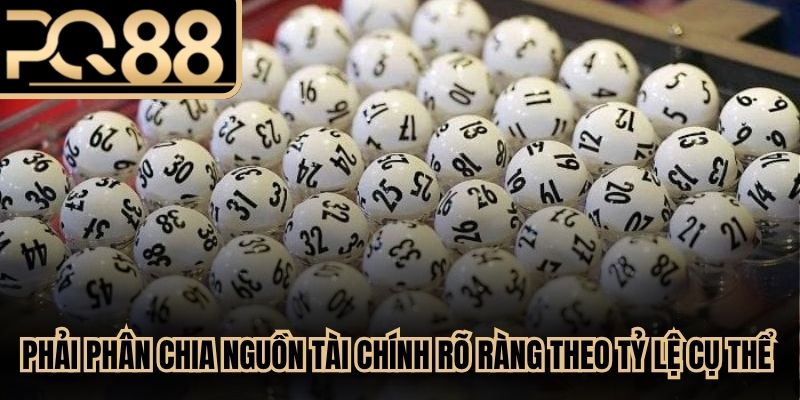 Phải phân chia nguồn tài chính rõ ràng theo tỷ lệ cụ thể nuôi dàn